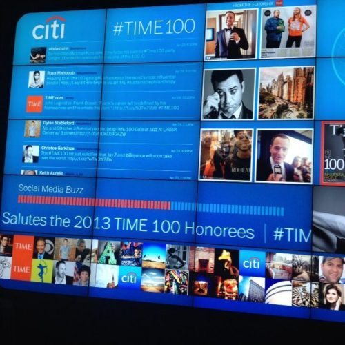 Time 100 Social Media Wall